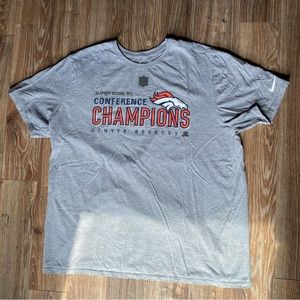 Super Bowl 50 Conference Champions Denver Broncos NFL Pro Line T-Shirt
